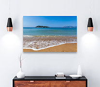 Obraz na stenu Dovolenka pri mori, leto summer holiday pláž more vlny slnko teplo piesok